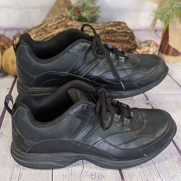 Safe T Step Cross Trekkers Black Sneakers w/ Box - 9W - Picture 4 of 8